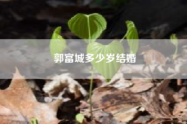 郭富城多少岁结婚?郭富城56岁近照出炉，你觉得他的状态如何?
